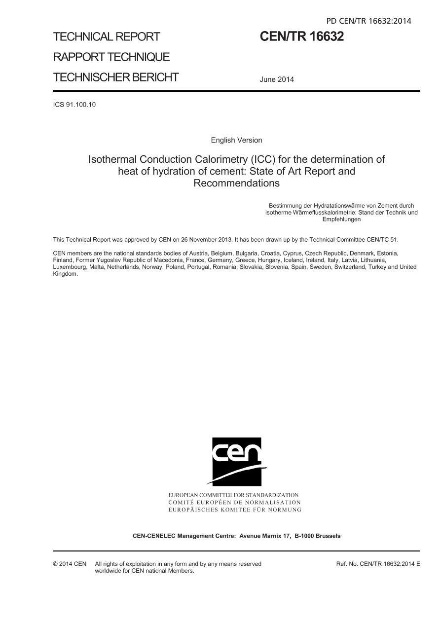 BS PD CEN/TR 16632:2014 pdf