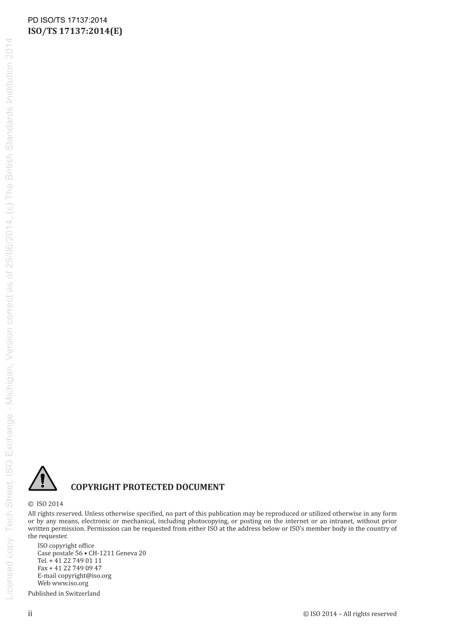 BS PD ISO/TS 17137:2014 pdf