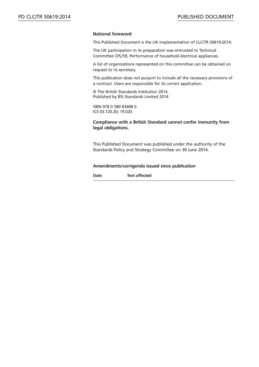 BS PD CLC/TR 50619:2014 BS PD CLC/TR 50619:2014 pdf