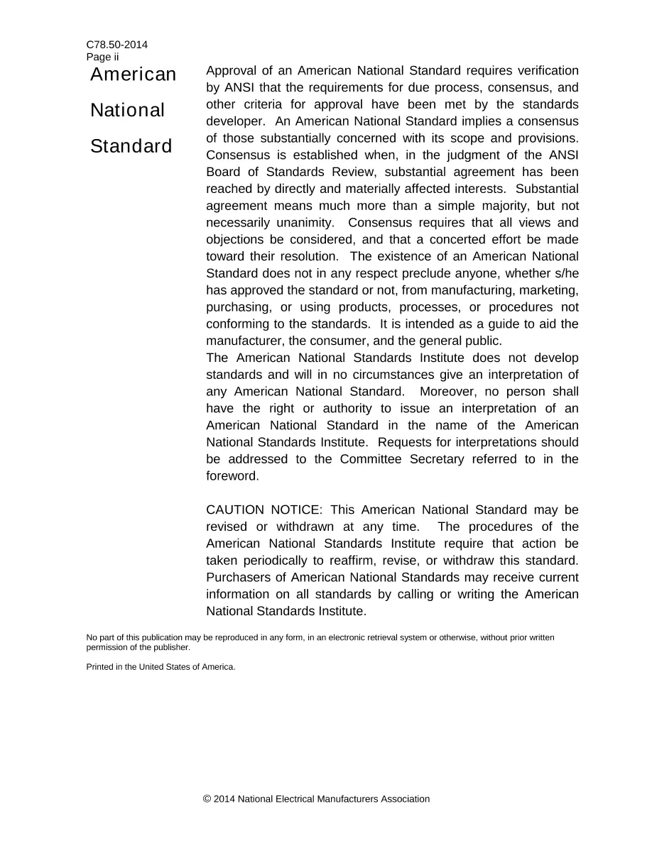 ANSI C78.50-2014 ANSI C78.50-2014 pdf