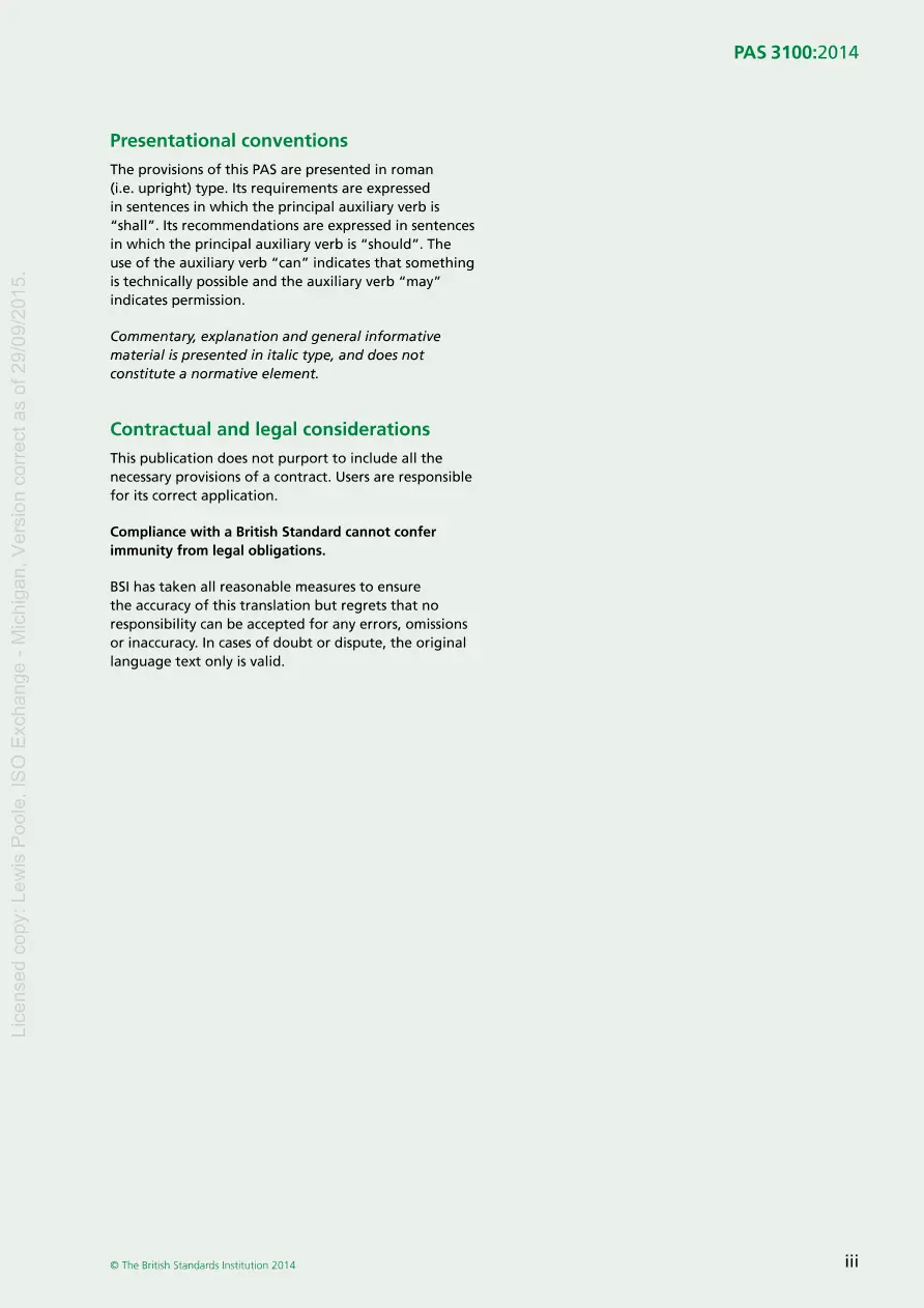 BS PAS 3100:2014 pdf