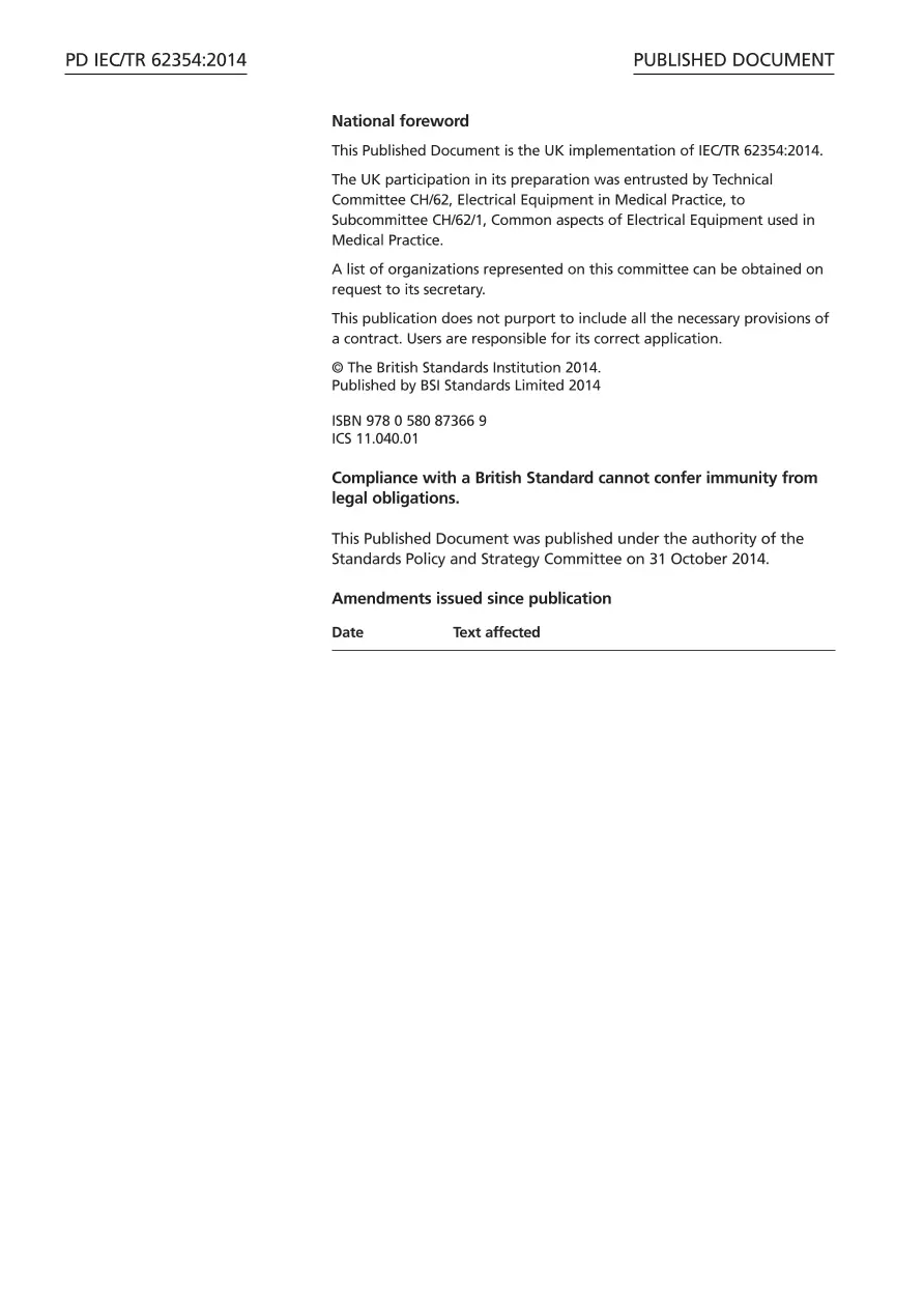 BS PD IEC/TR 62354:2014 pdf