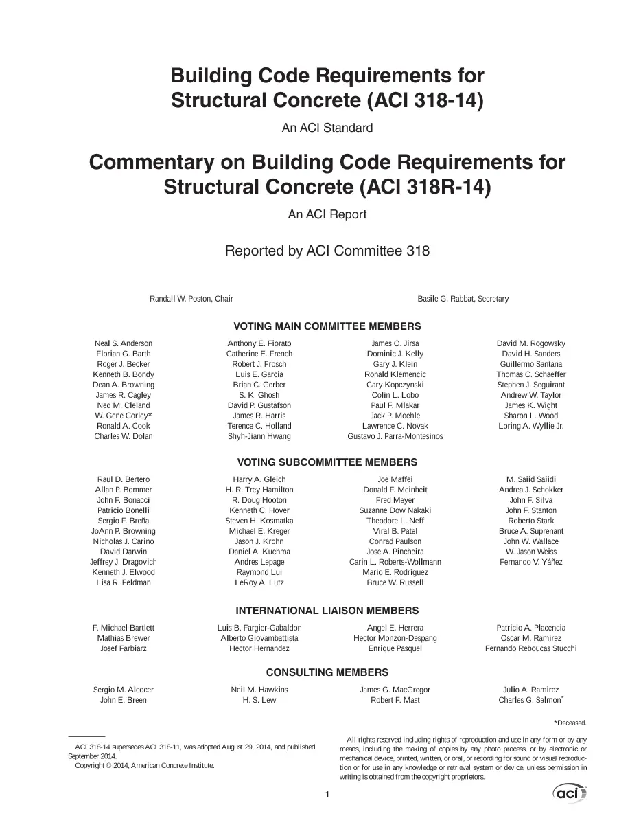 ACI 318-14 ACI 318-14 pdf
