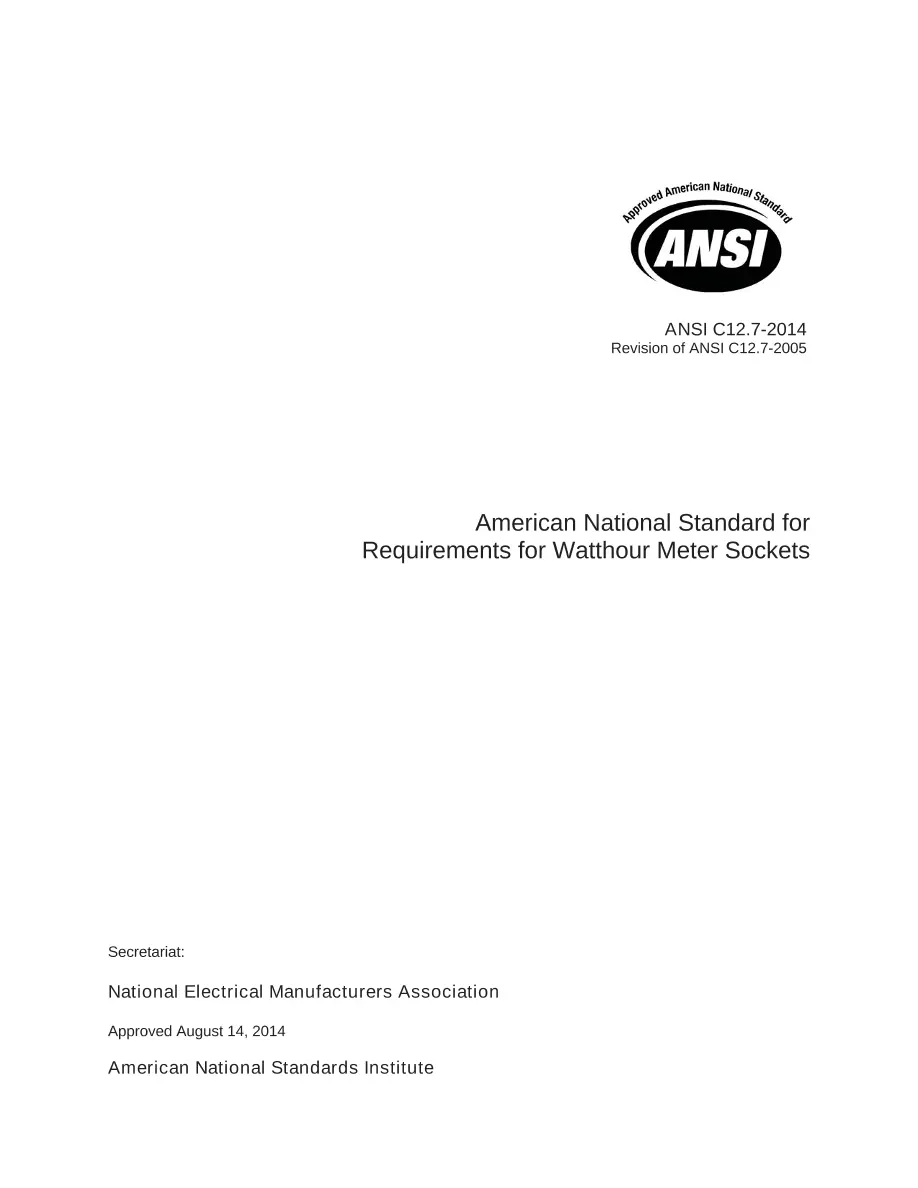 ANSI C12.7-2014 ANSI C12.7-2014 pdf