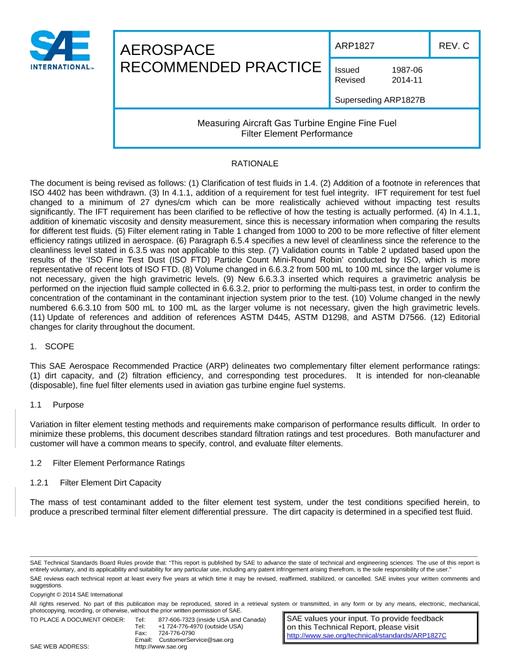 SAE ARP1827C pdf