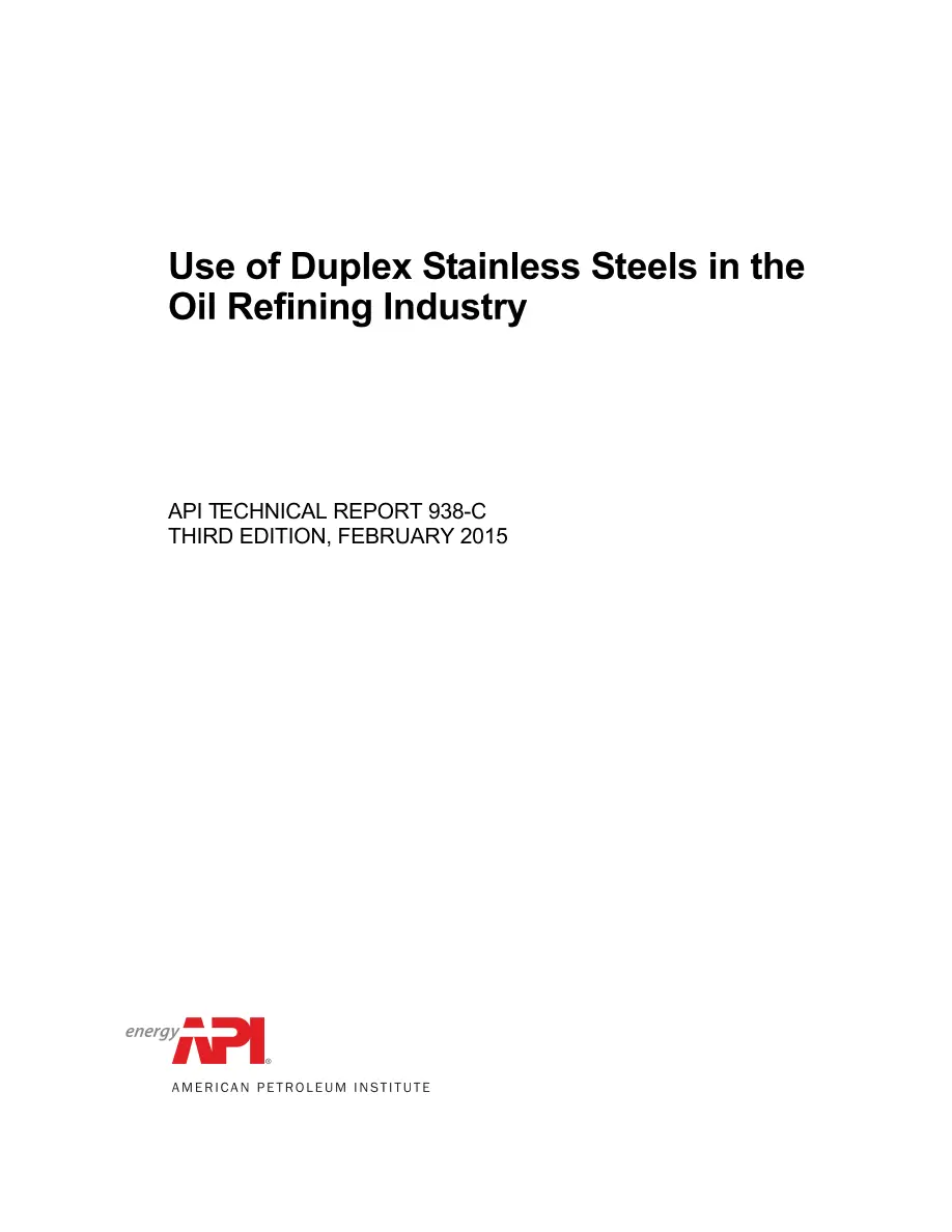 API TR 938-C API TR 938-C pdf