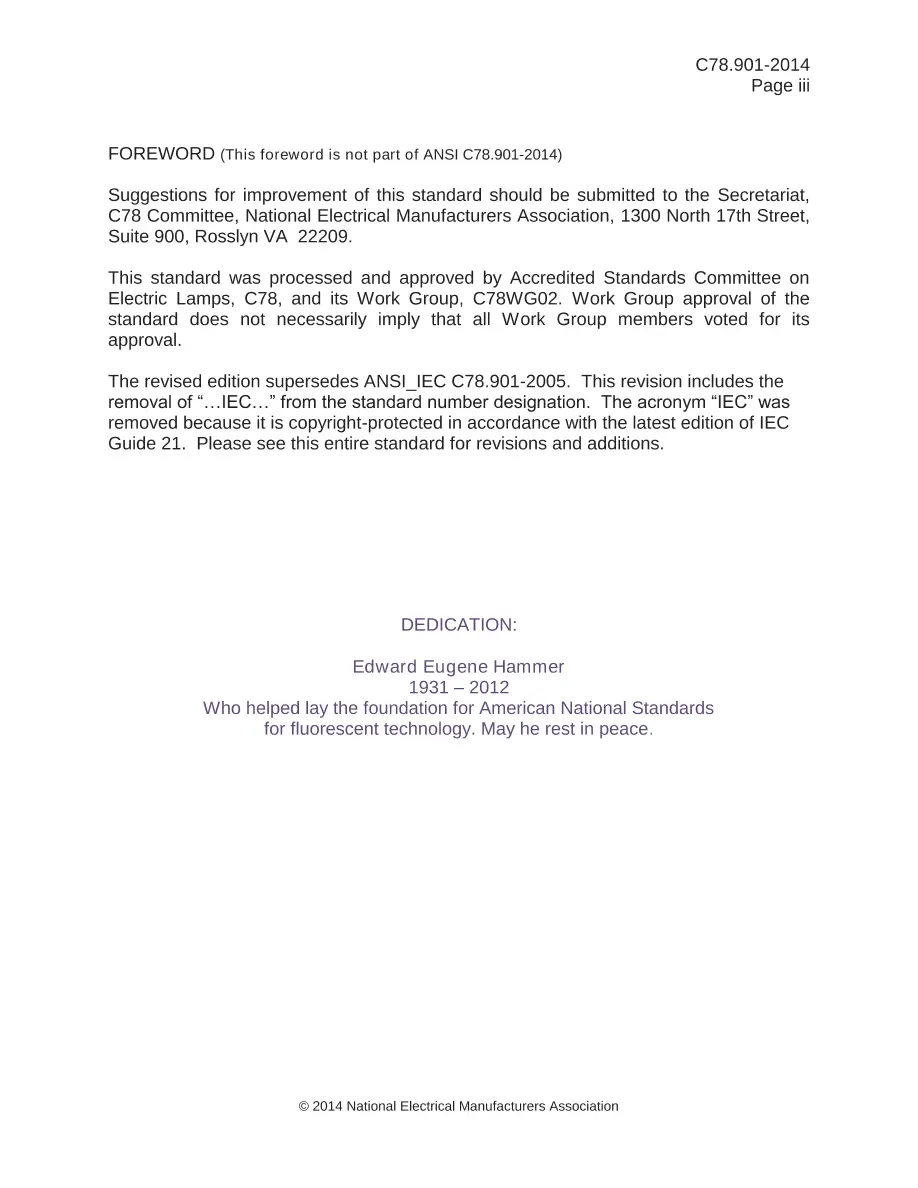 ANSI C78.901-2014 ANSI C78.901-2014 pdf