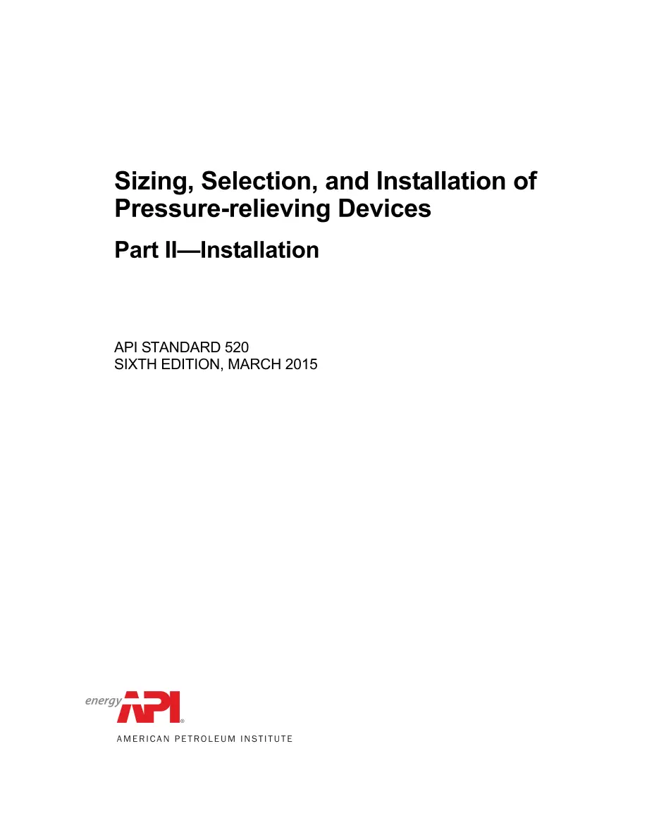 API Std 520, Part 2 API Std 520, Part 2 pdf