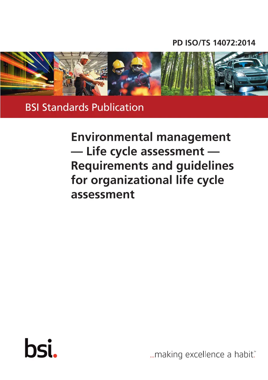 BS PD ISO/TS 14072:2014 BS PD ISO/TS 14072:2014 pdf