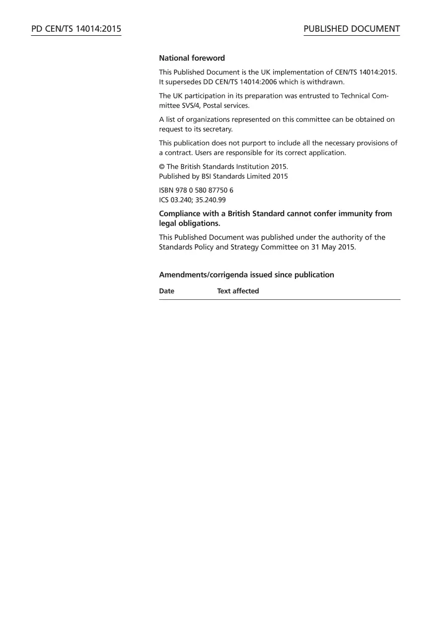 BS PD CEN/TS 14014:2015 BS PD CEN/TS 14014:2015 pdf