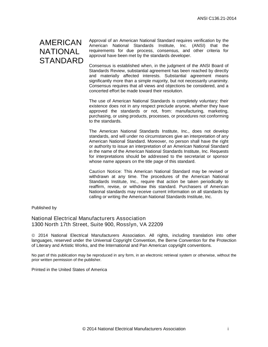 ANSI C136.21-2014 ANSI C136.21-2014 pdf