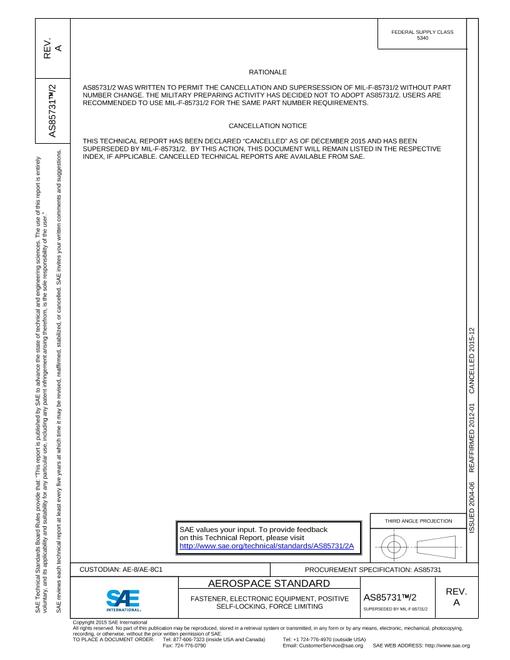 SAE AS85731/2A pdf