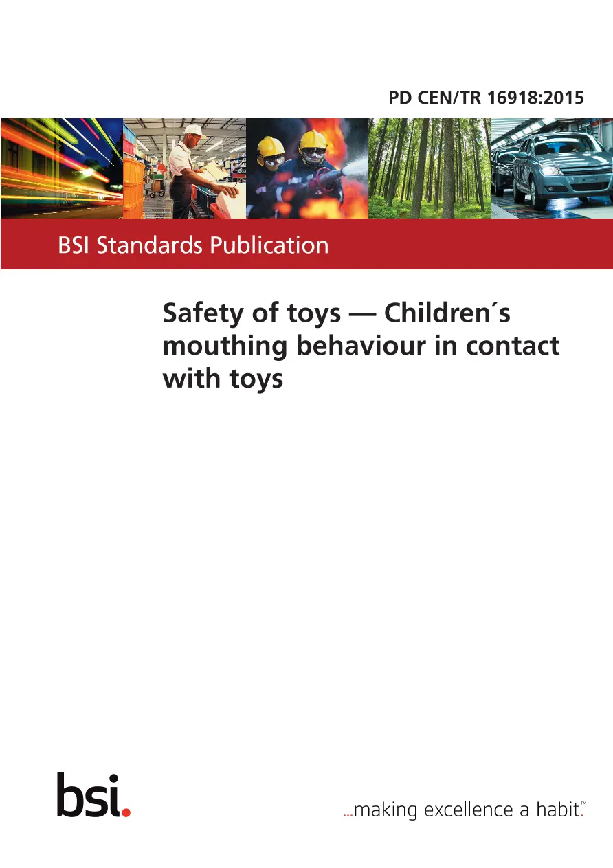 BS PD CEN/TR 16918:2015 BS PD CEN/TR 16918:2015 pdf
