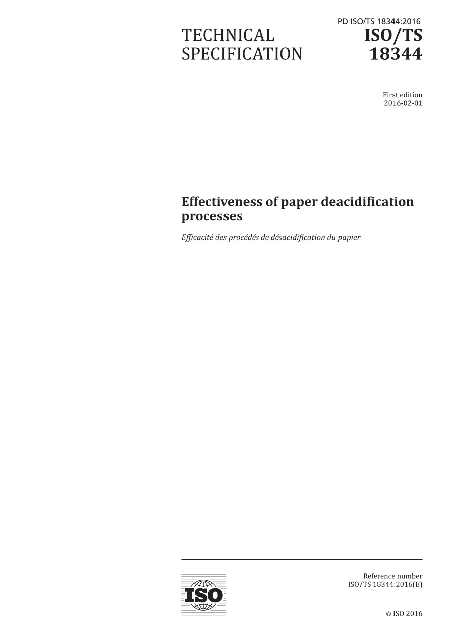 BS PD ISO/TS 18344:2016 BS PD ISO/TS 18344:2016 pdf