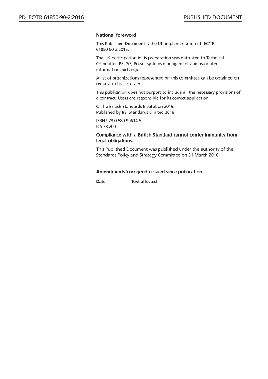 BS PD IEC/TR 61850-90-2:2016 pdf