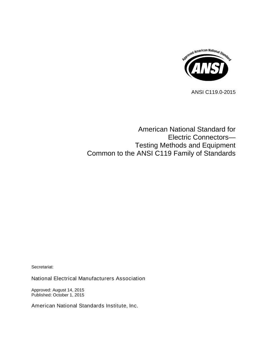 ANSI C119.0-2015 ANSI C119.0-2015 pdf