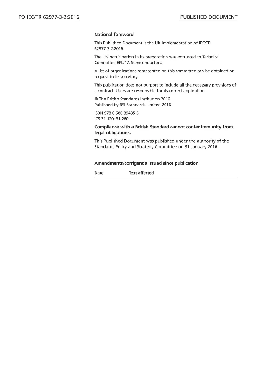 BS PD IEC/TR 62977-3-2:2016 pdf
