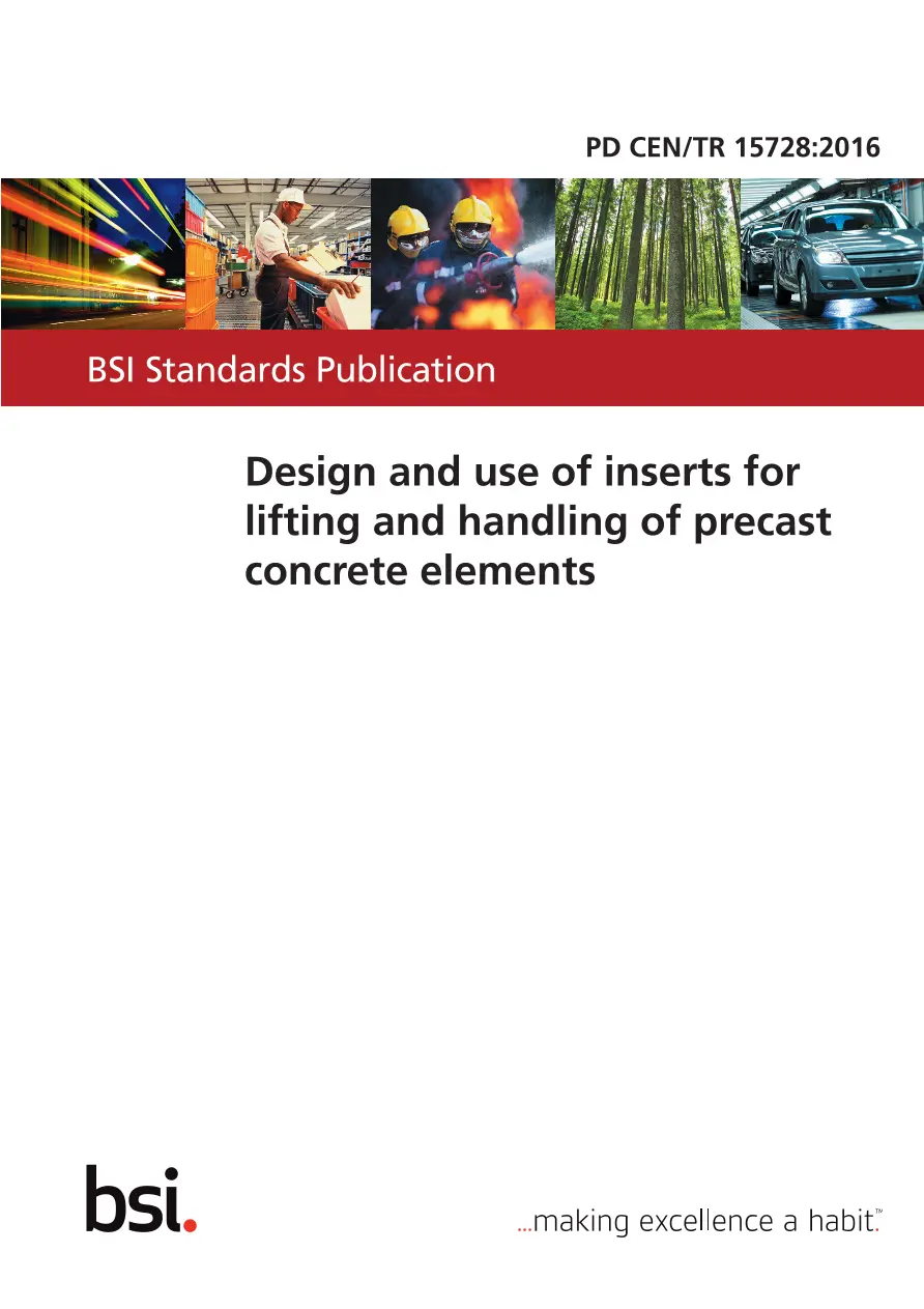 BS PD CEN/TR 15728:2016 pdf