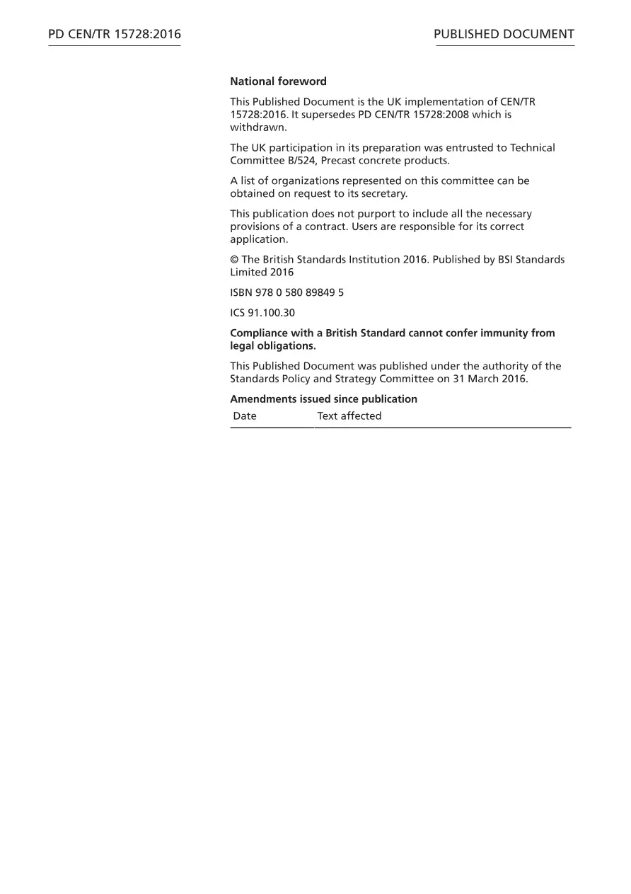 BS PD CEN/TR 15728:2016 pdf