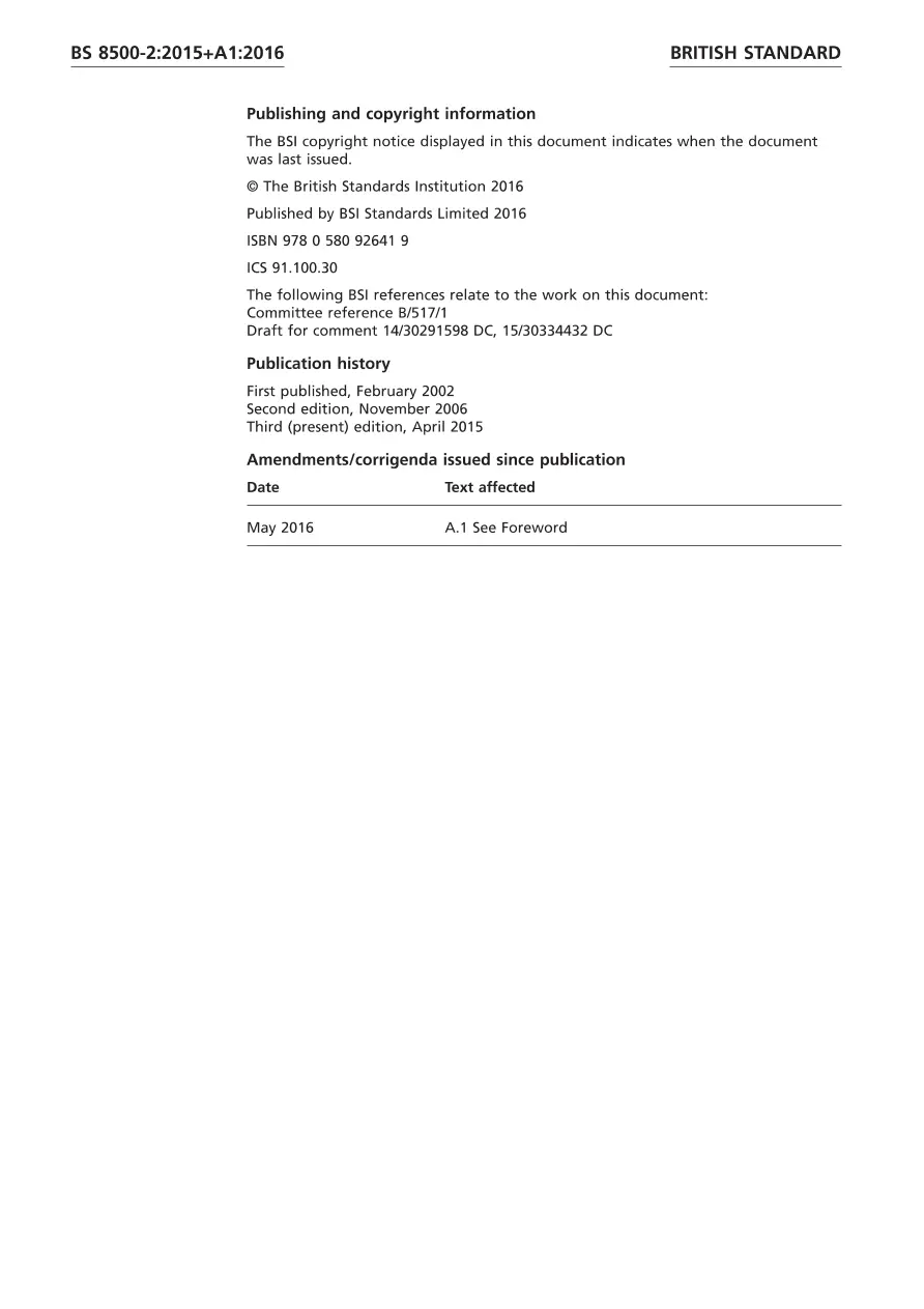 BS 8500-2:2015+A1:2016 BS 8500-2:2015+A1:2016 pdf
