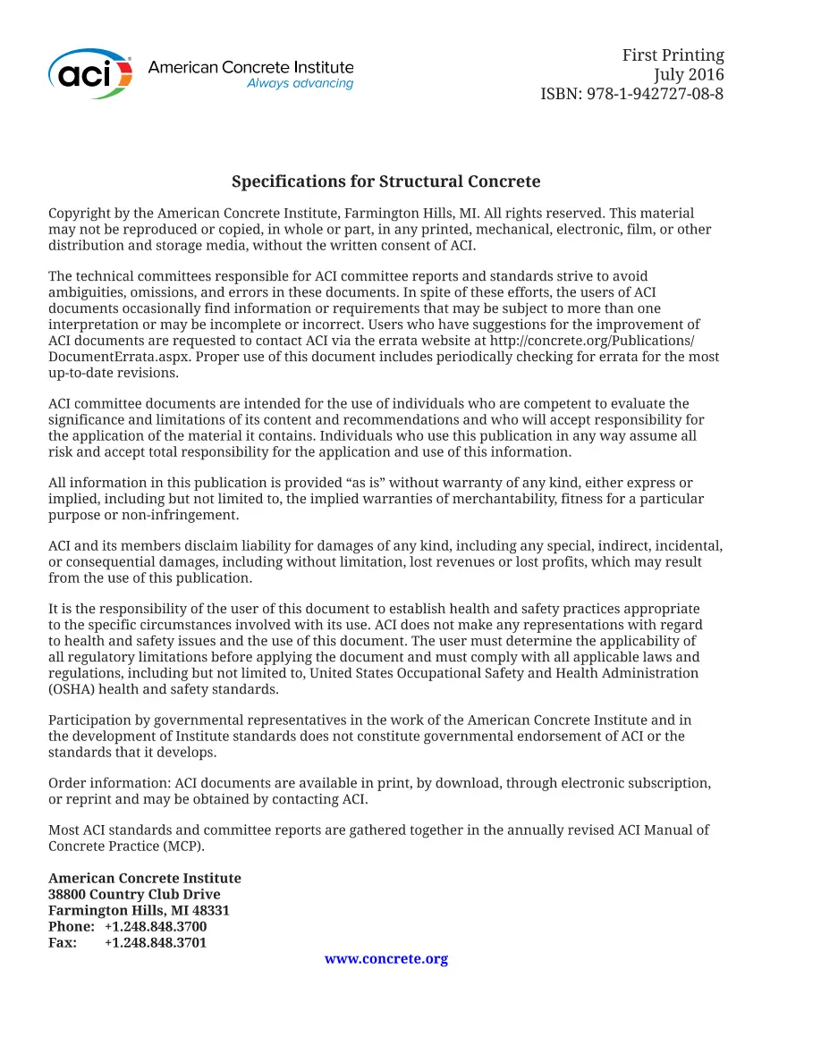 ACI 301M-16 ACI 301M-16 pdf