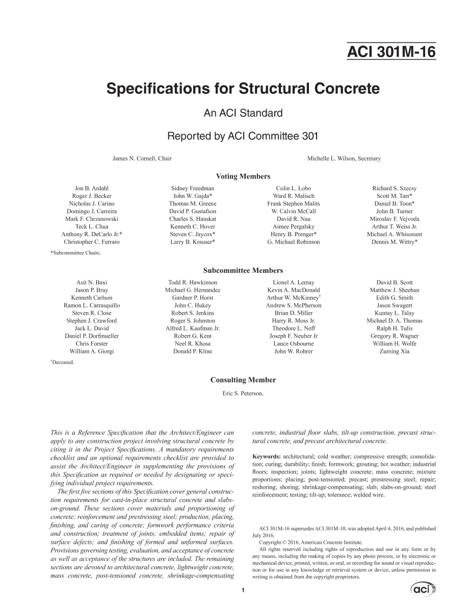ACI 301M-16 ACI 301M-16 pdf