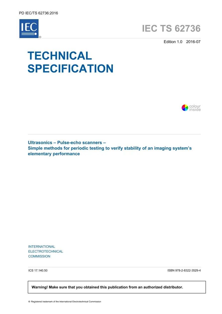 BS PD IEC/TS 62736:2016 BS PD IEC/TS 62736:2016 pdf