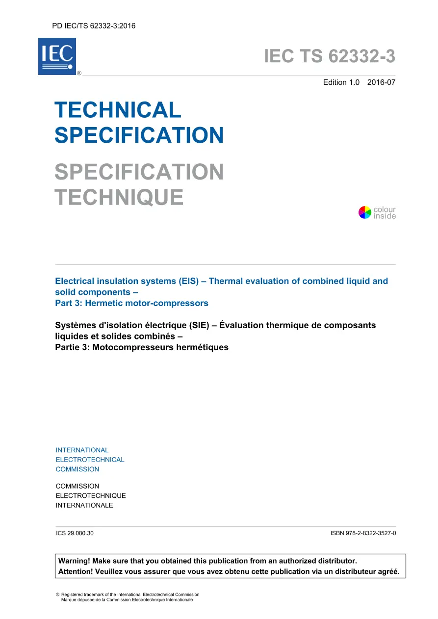 BS PD IEC/TS 62332-3:2016 BS PD IEC/TS 62332-3:2016 pdf