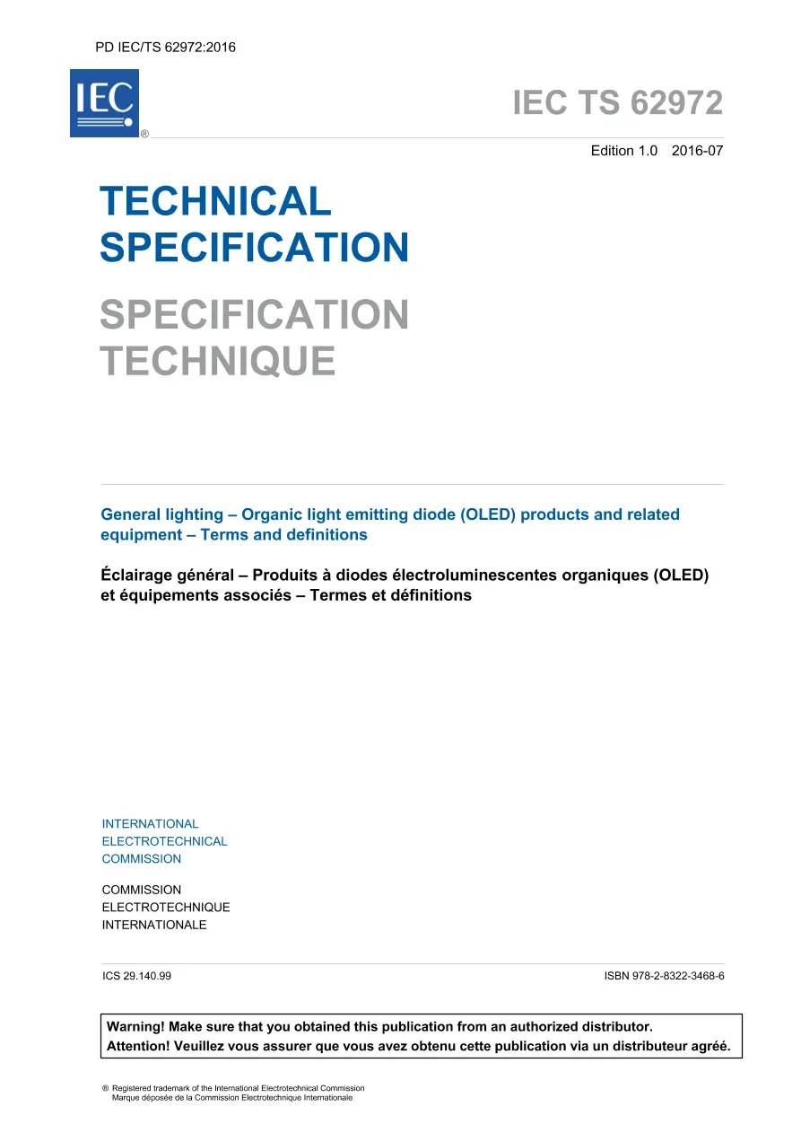 BS PD IEC/TS 62972:2016 pdf