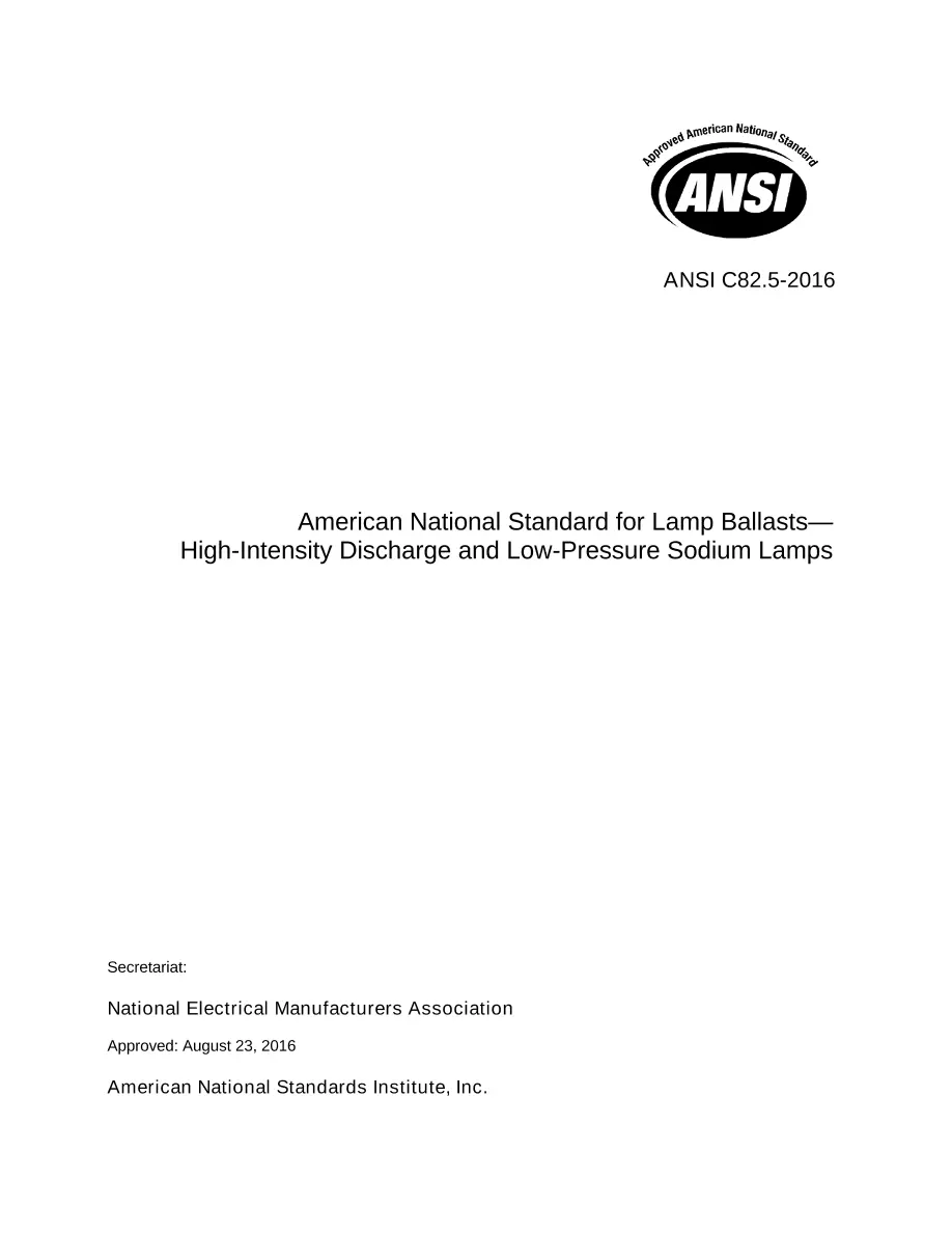 ANSI C82.5-2016 ANSI C82.5-2016 pdf