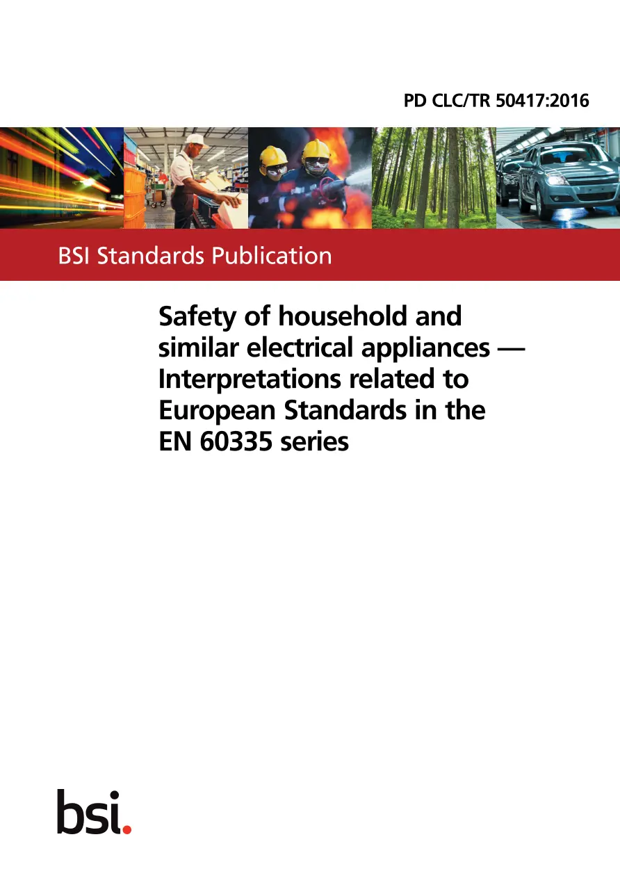 BS PD CLC/TR 50417:2016 BS PD CLC/TR 50417:2016 pdf