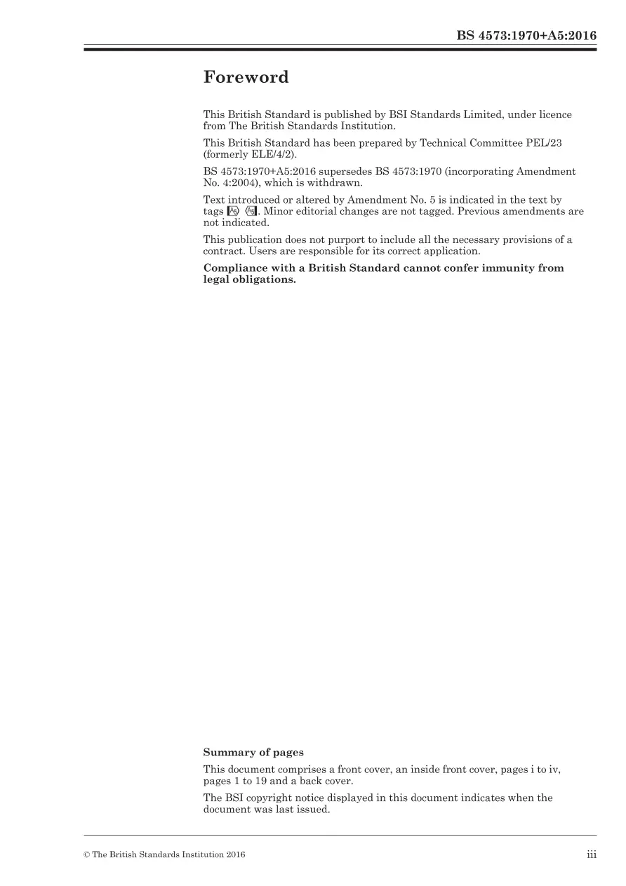 BS 4573:1970+A5:2016 BS 4573:1970+A5:2016 pdf