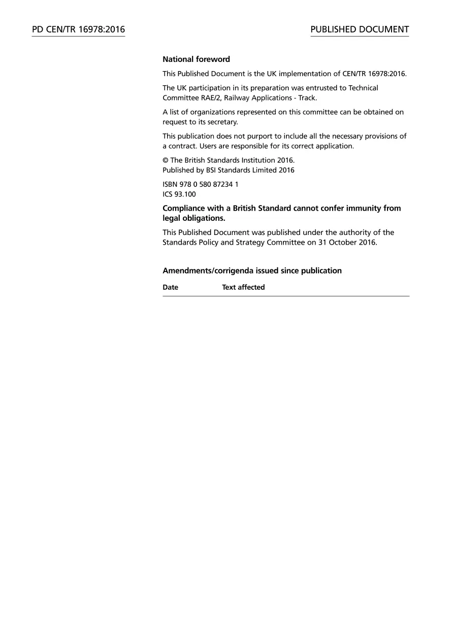 BS PD CEN/TR 16978:2016 BS PD CEN/TR 16978:2016 pdf