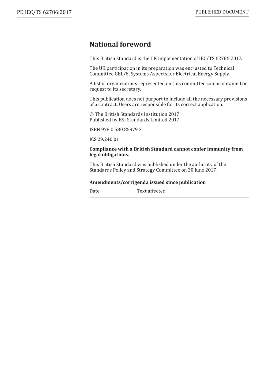 BS PD IEC/TS 62786:2017 BS PD IEC/TS 62786:2017 pdf