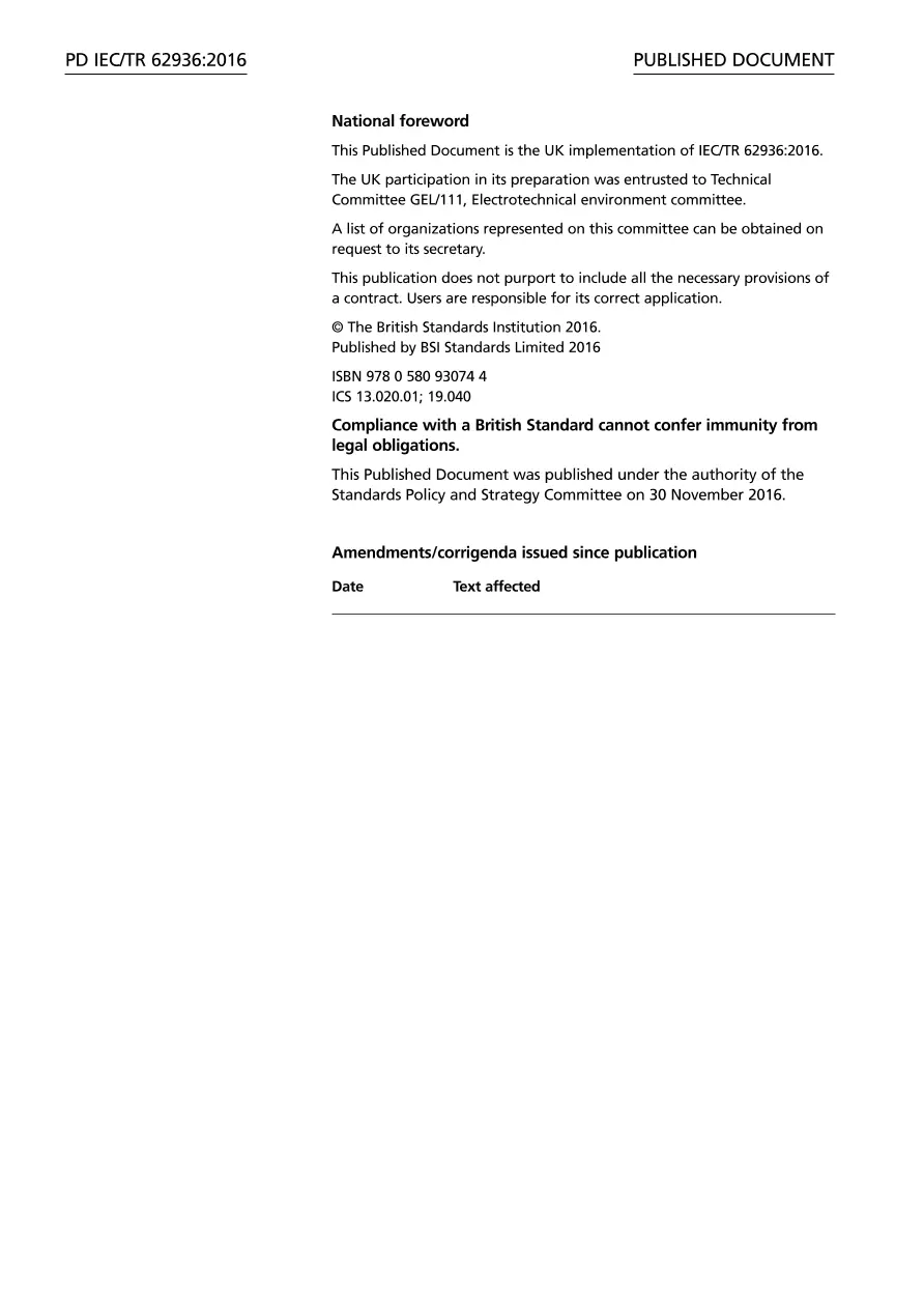 BS PD IEC/TR 62936:2016 BS PD IEC/TR 62936:2016 pdf