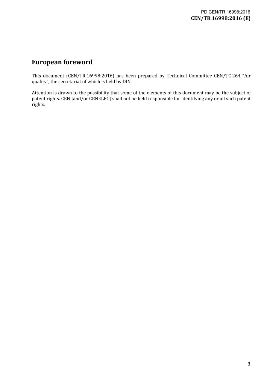 BS PD CEN/TR 16998:2016 BS PD CEN/TR 16998:2016 pdf