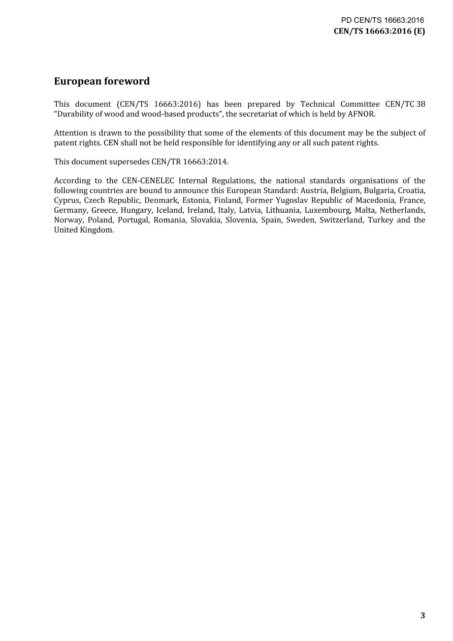 BS PD CEN/TS 16663:2016 pdf