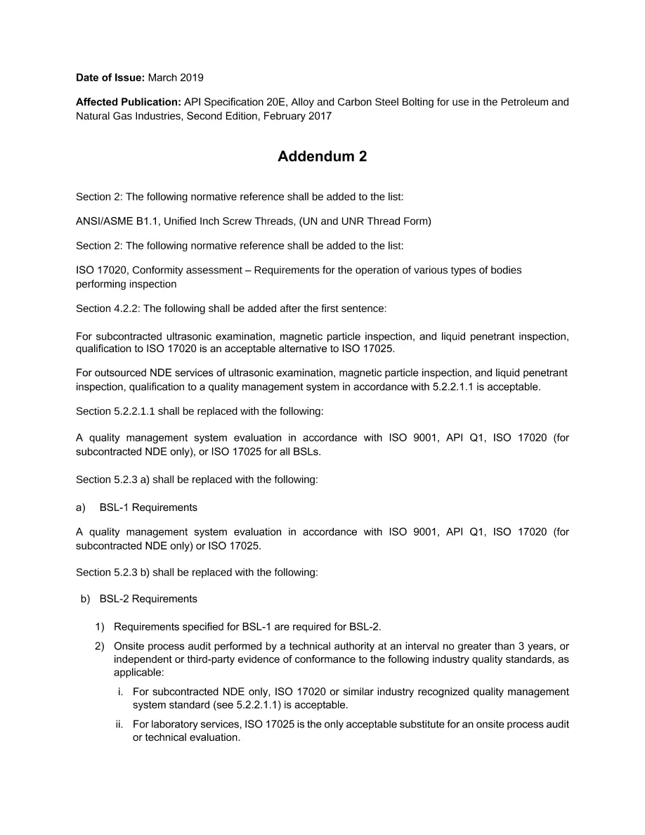 API Spec 20E pdf