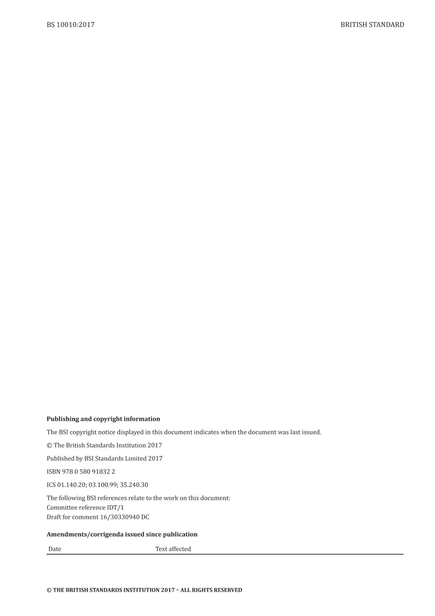 BS 10010:2017 BS 10010:2017 pdf