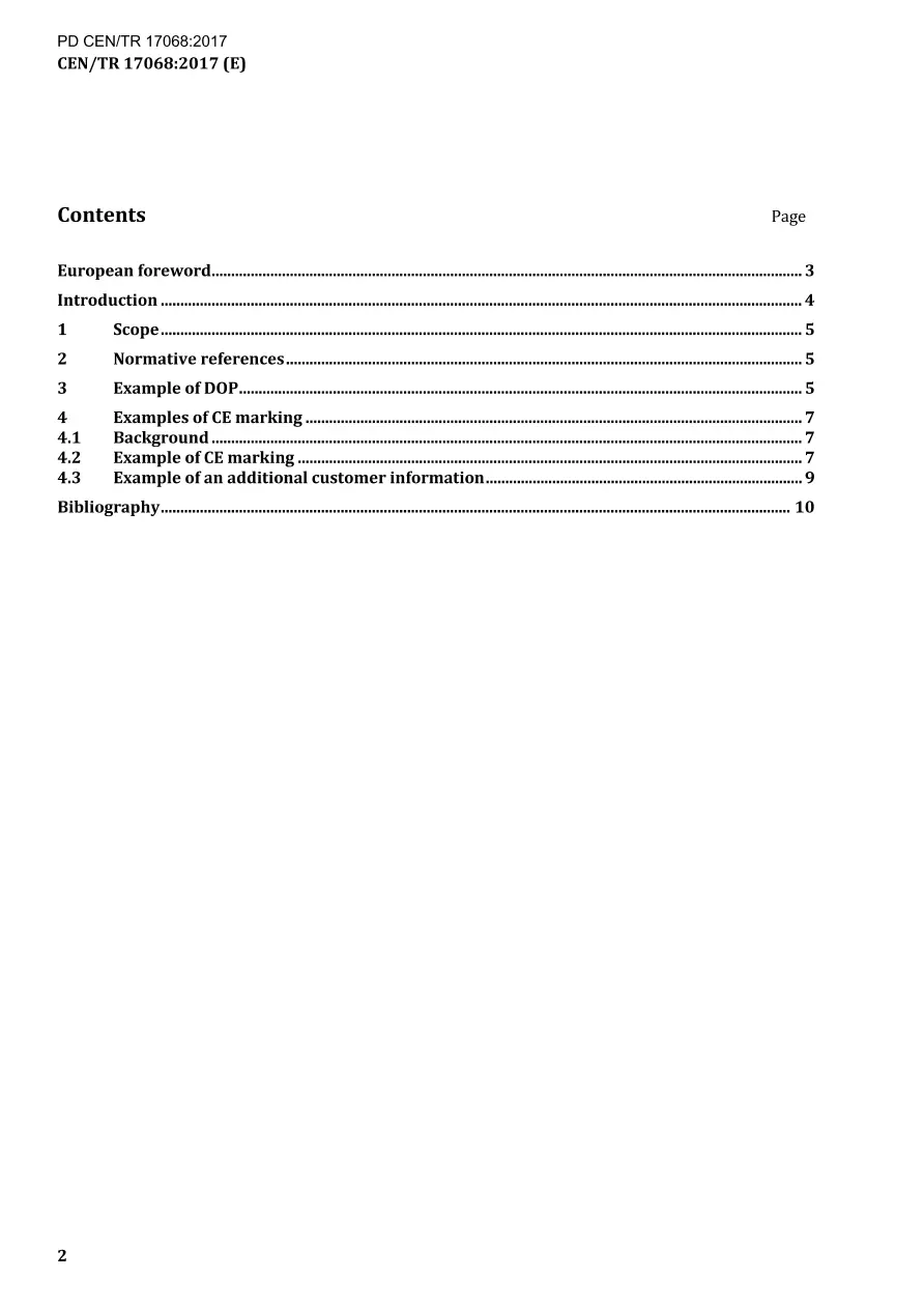 BS PD CEN/TR 17068:2017 BS PD CEN/TR 17068:2017 pdf