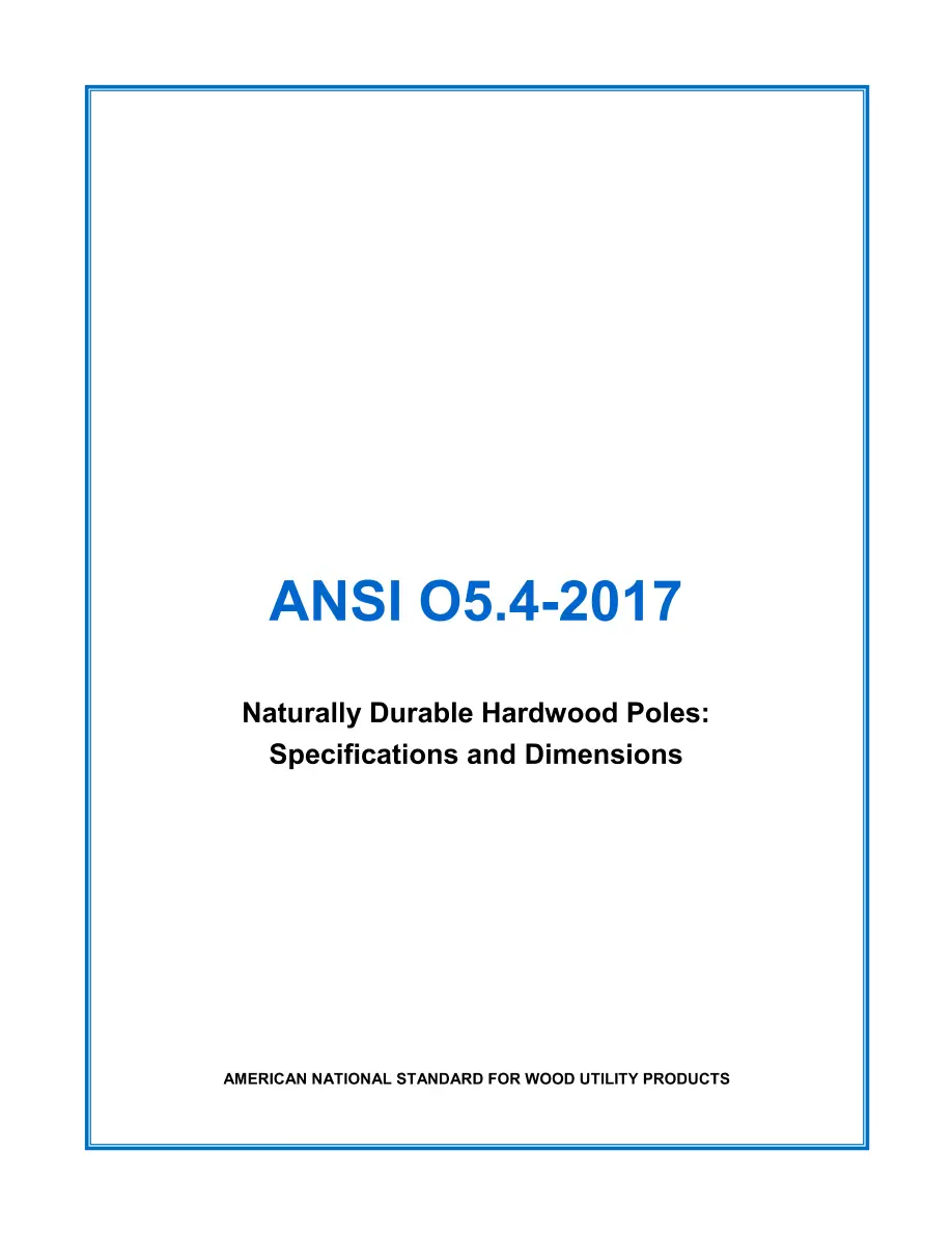 ANSI O5.4-2017 ANSI O5.4-2017 pdf