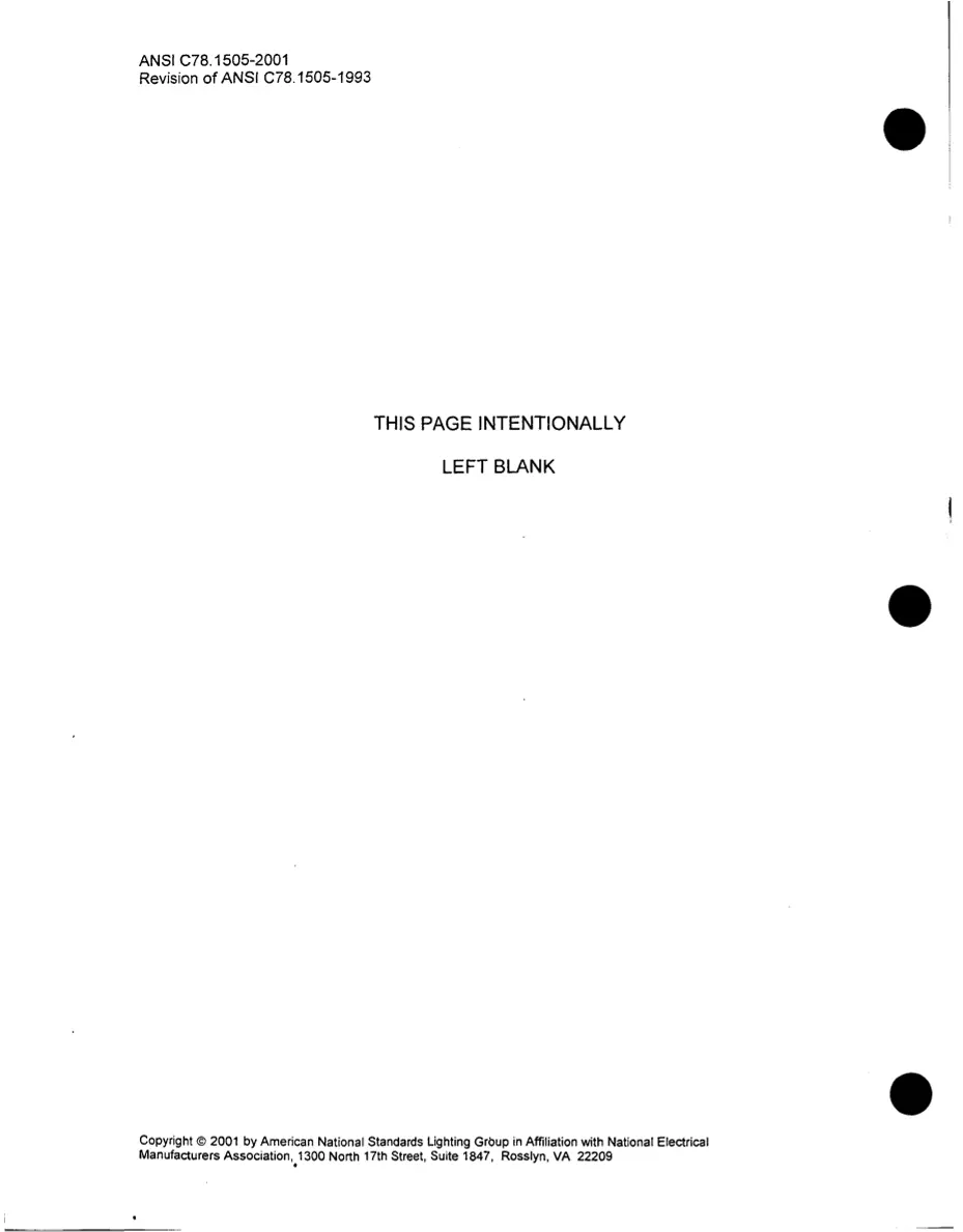 ANSI C78.1505-2001 pdf