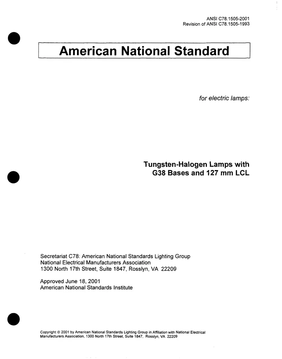 ANSI C78.1505-2001 pdf