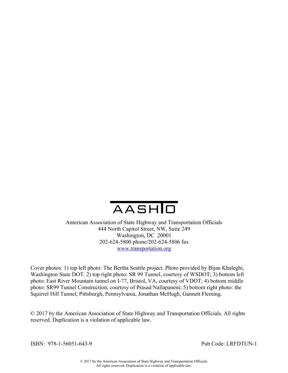 AASHTO LRFDTUN-1 AASHTO LRFDTUN-1 pdf