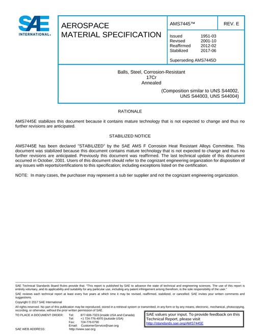 SAE AMS7445E pdf