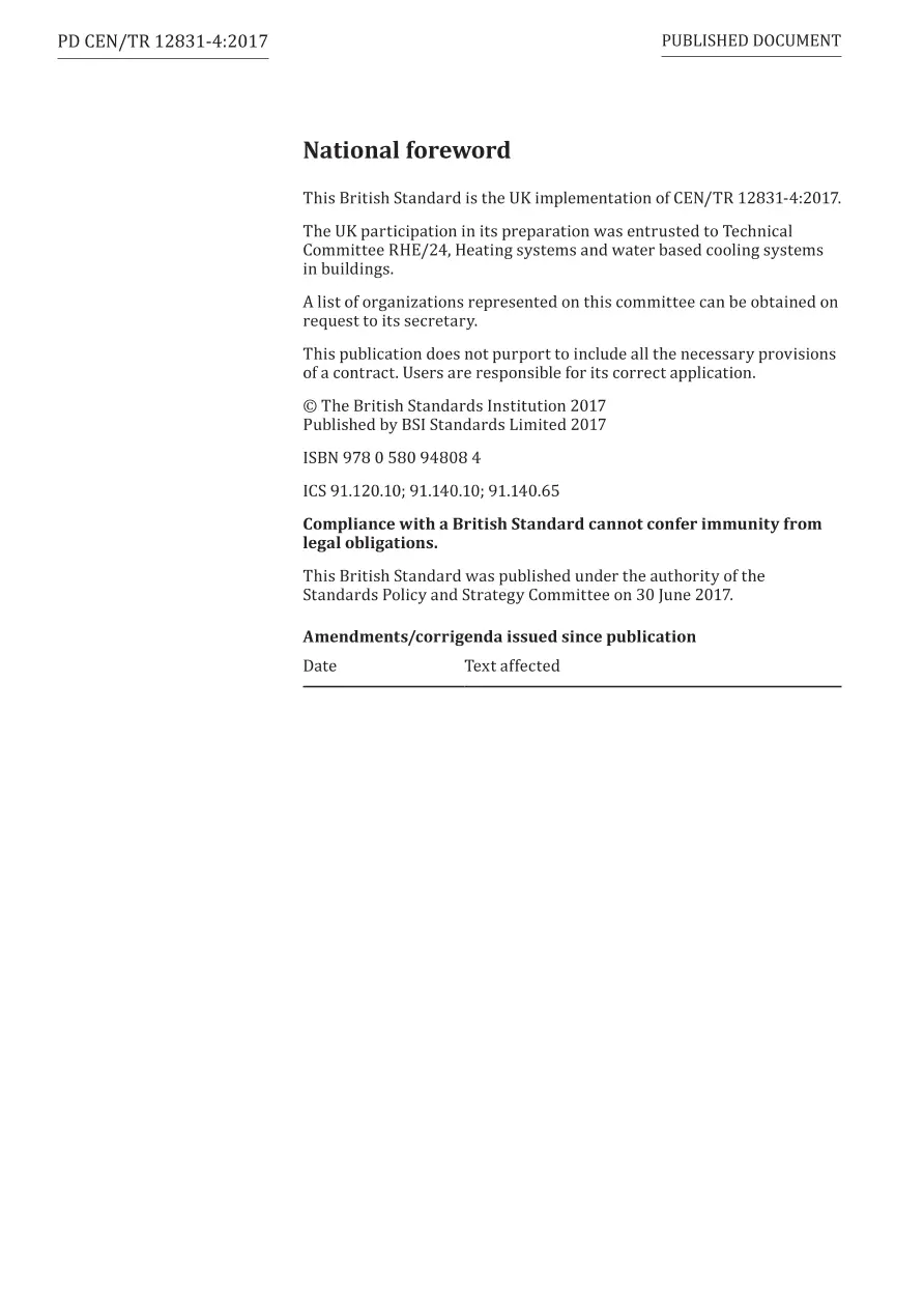 BS PD CEN/TR 12831-4:2017 BS PD CEN/TR 12831-4:2017 pdf