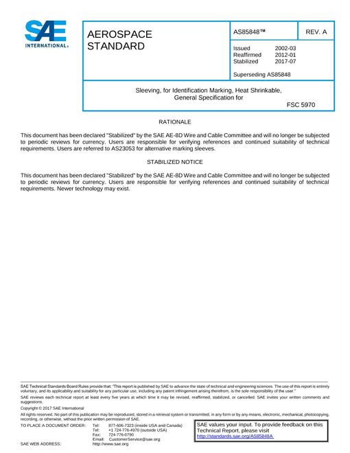 SAE AS85848A SAE AS85848A pdf