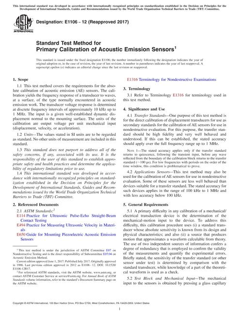 ASTM E1106-12(2017) pdf