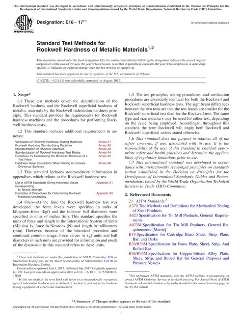ASTM E18-17e1 pdf