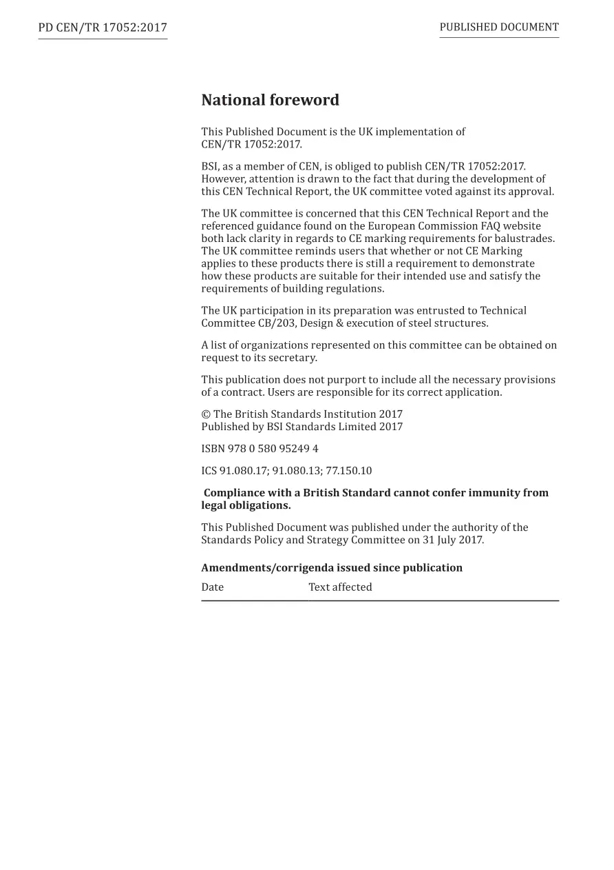 BS PD CEN/TR 17052:2017 BS PD CEN/TR 17052:2017 pdf